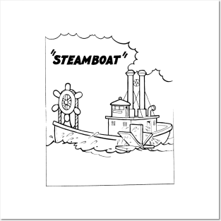 Steamboat Posters and Art